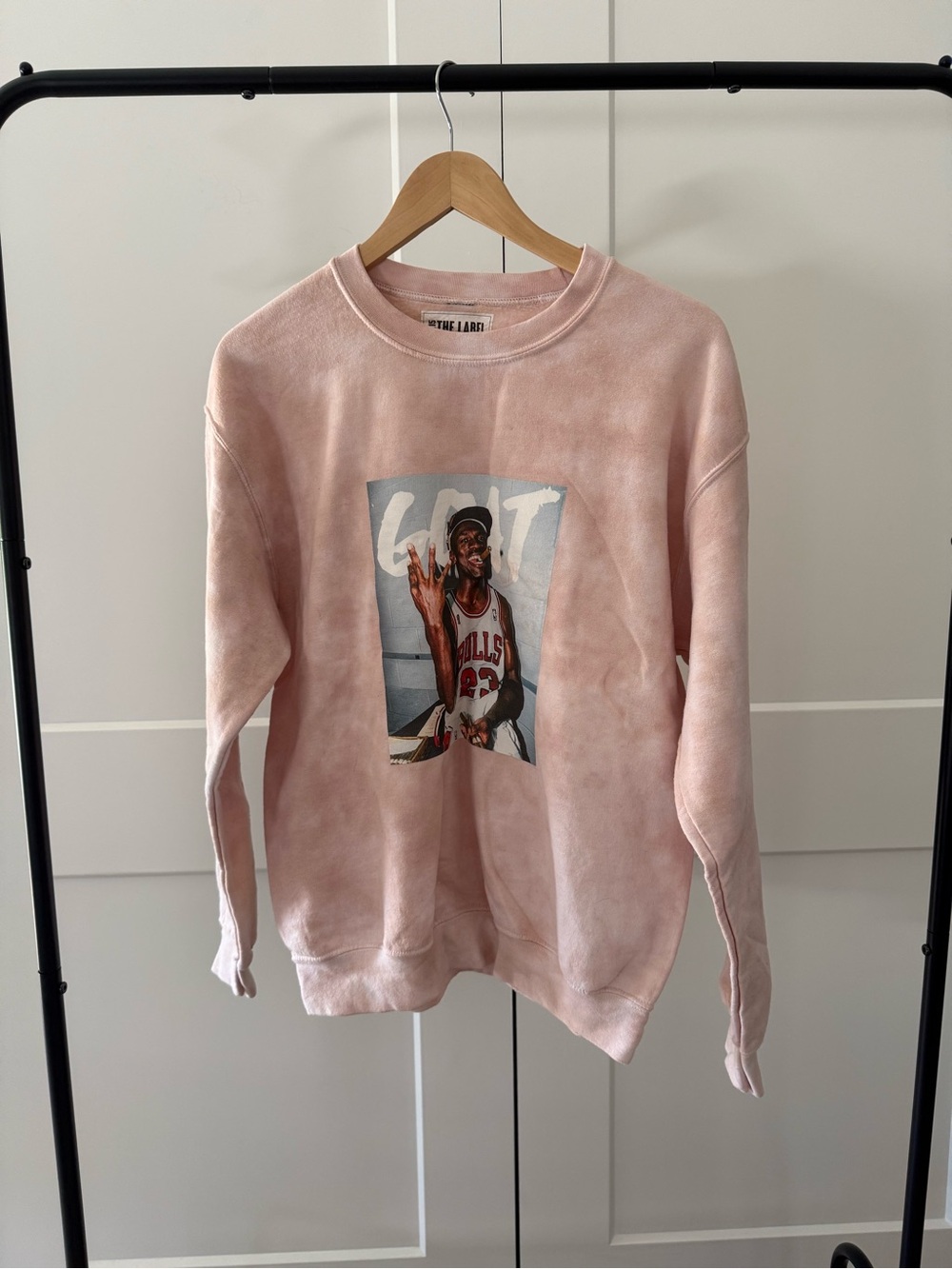 Pink Graphic Crewneck Sweatshirt